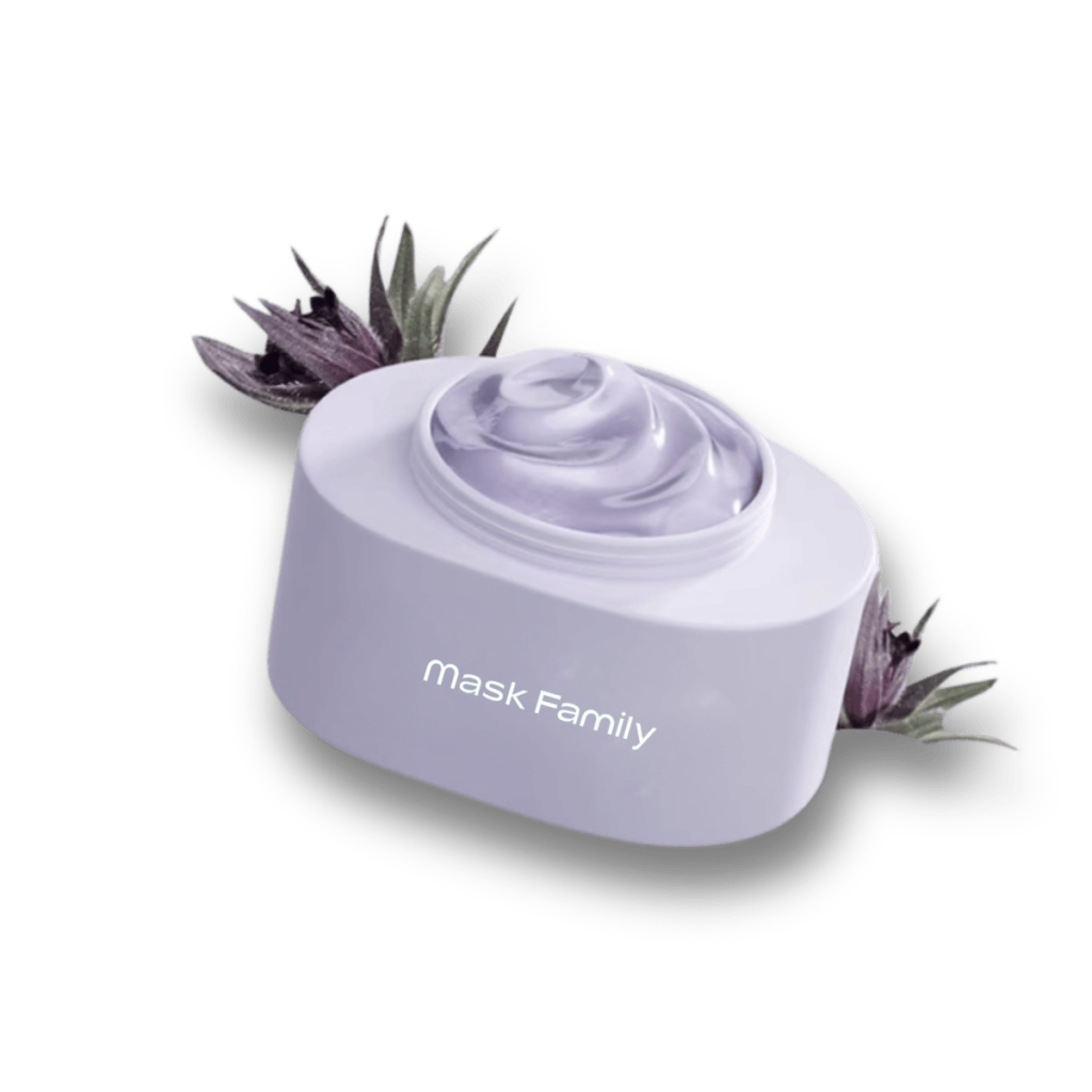 purple clay mask