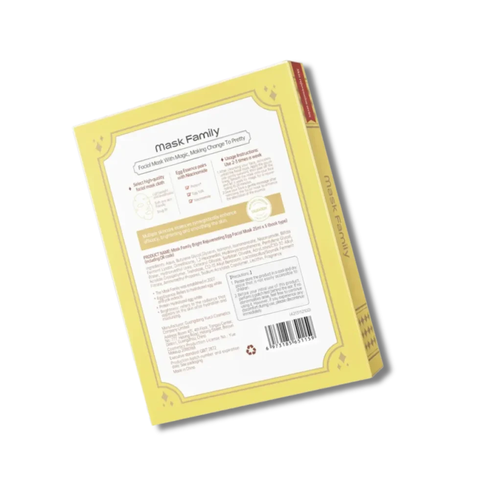 brightening egg mask for face